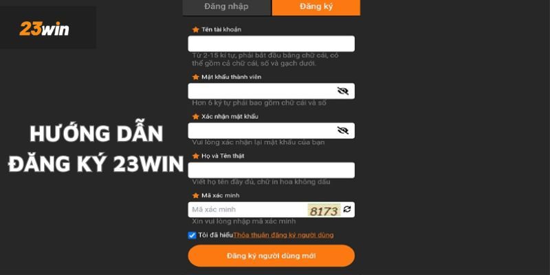 Cách đăng ký 23WIN tham gia sảnh đá gà