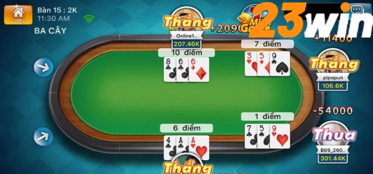 Game Bài 3 Cây - Trò Chơi Đổi Thưởng Hấp Dẫn Nhất 23WIN 1 Tìm hiểu đôi điều về game bài 3 cây